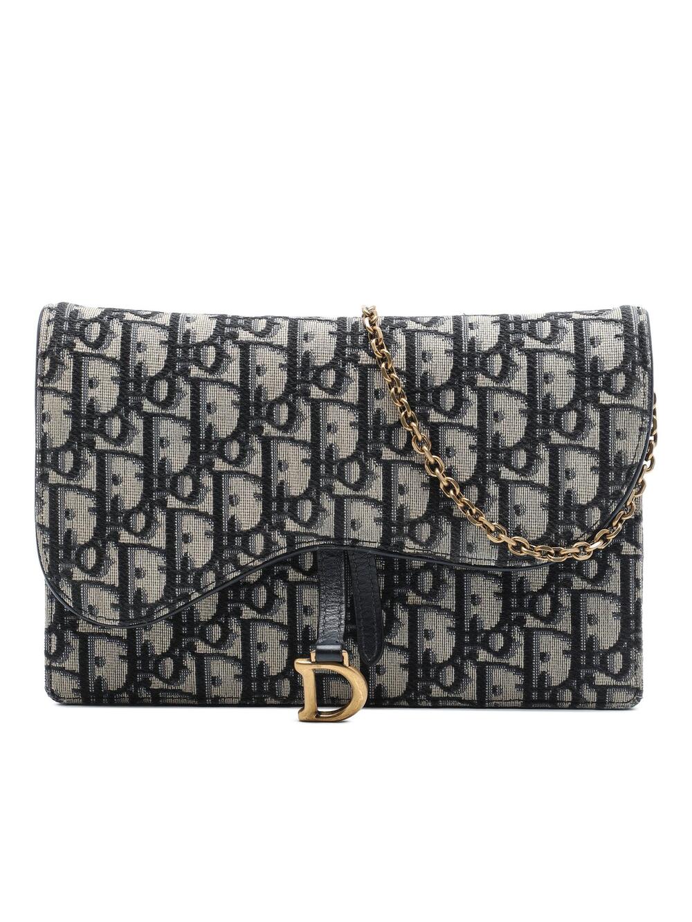 Dior Oblique Canvas Saddle Pouch Wallet #359343D14B
